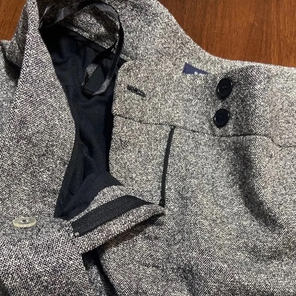 Jones New York Black & White Stretch Lined Dress Pants 10 - Picture 4 of 6